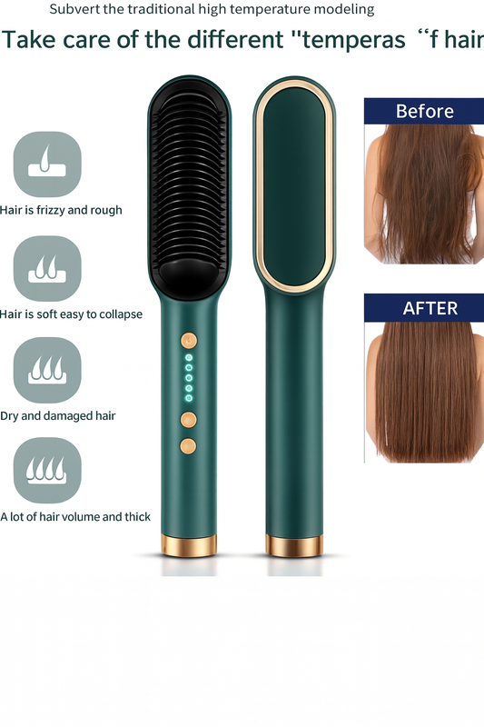 Electric Hair Straightener Comb Brush