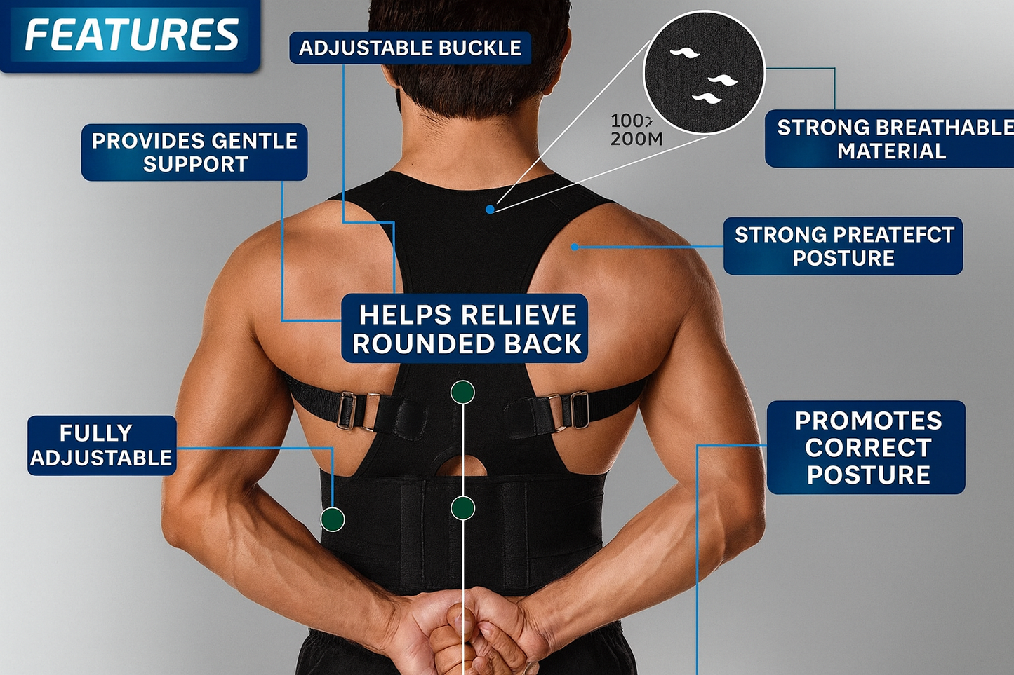 Posture Corrector Belt Unisex