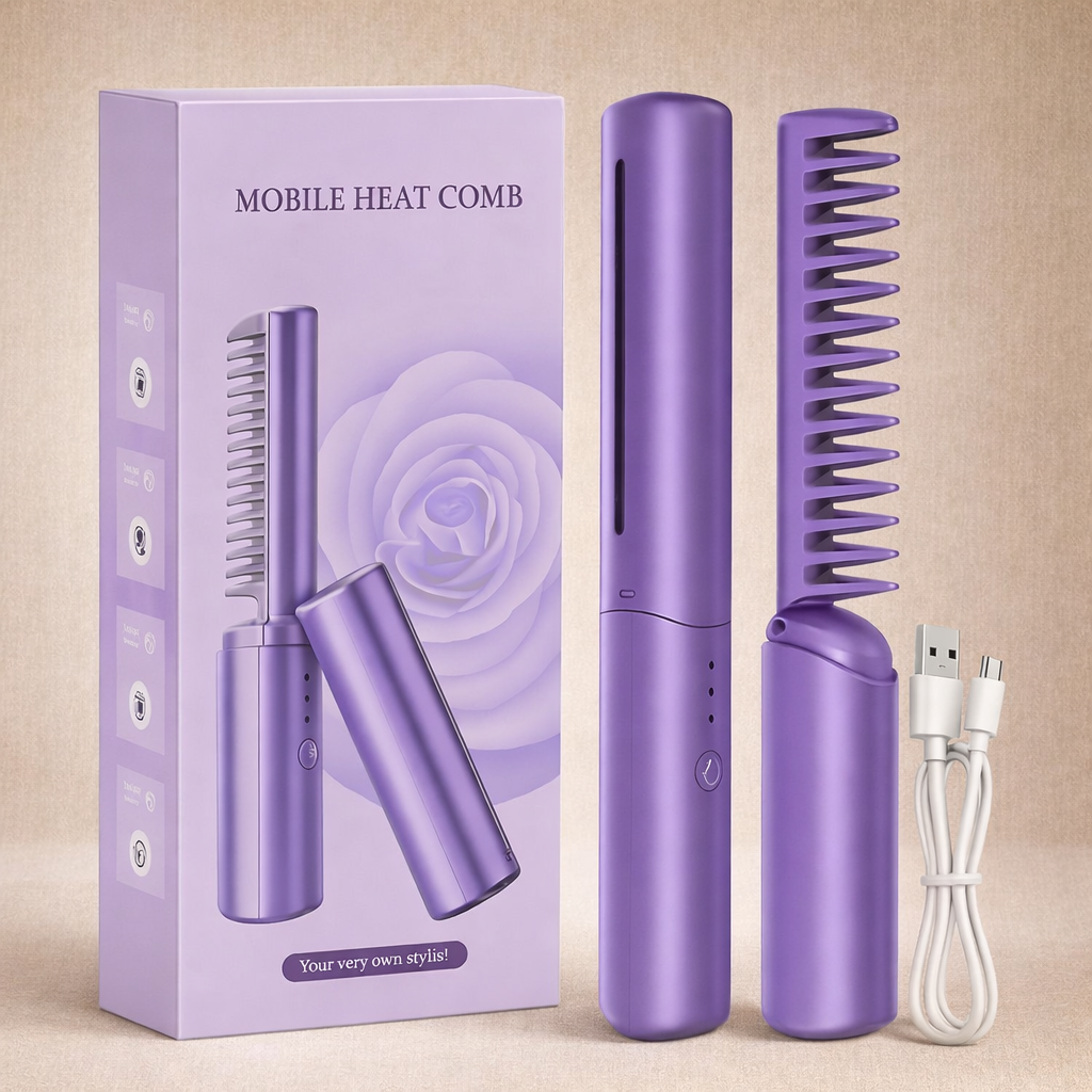⭐GlowComb™ Cordless Hair Straightener